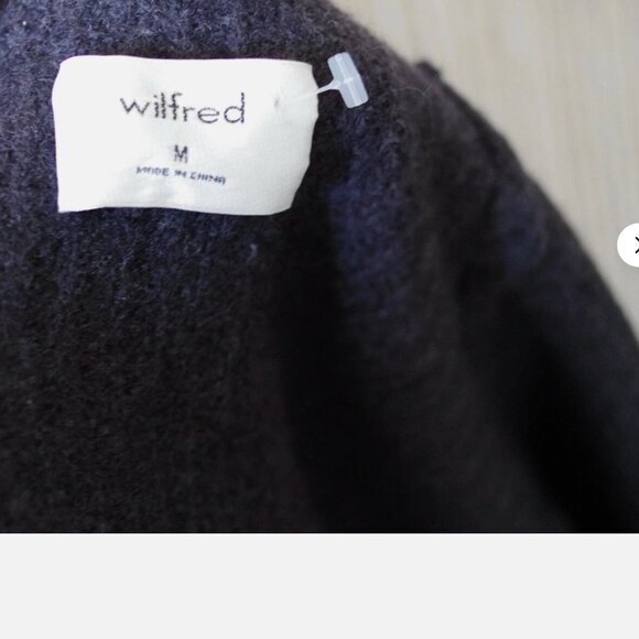 Aritzia Wilfred Diderot Gray 100% Merino Wool Cocoon Cardigan Sweater Coat Sz:M - Picture 5 of 6
